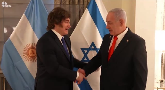 Milei, Netanyahu Reaffirm Ties, Discuss Israeli Hostages in Gaza