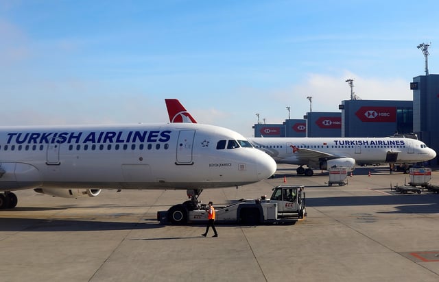 Turkish Airlines planes sit at Istanbul New Airport, Turkey May 27, 2019. REUTERS/Amr Abdallah Dalsh/File Photo