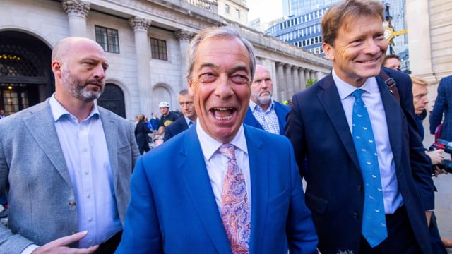 Nigel Farage’s party is on track to have 311 MPs at the next election, according to the seat-by-seat poll conducted by YouGov