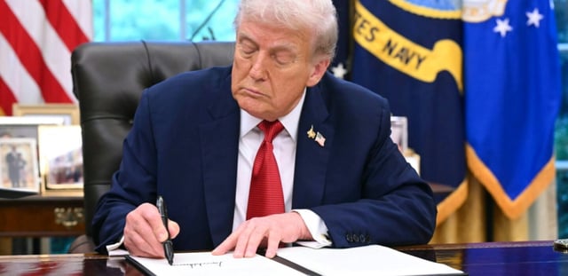 Donald Trump à la Maison Blanche le 25 septembre 2025