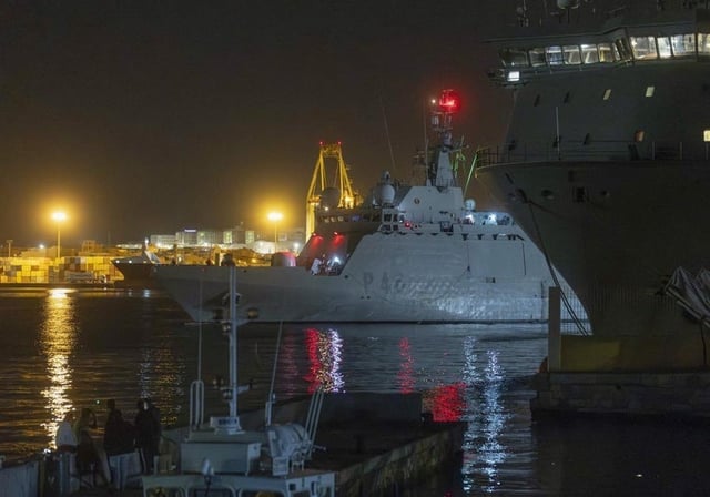 El buque Furor ha zarpado de Cartagena durante la madrugada.