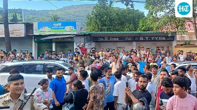 Guwahati: People throng outside the residence of Siddhartha Sharma, manager of music icon late Zubeen Garg.