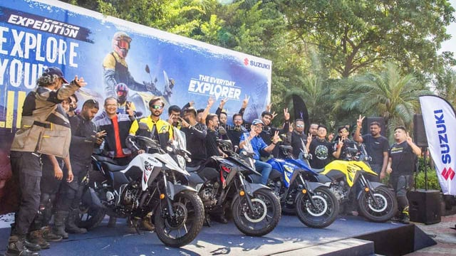 Suzuki V-Strom Expedition Flag Off