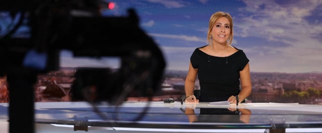 Léa Salamé au 20 Heures de France 2.