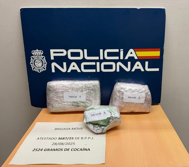 Imagen de la droga intervenida en Sants