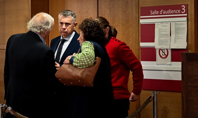 Gilles Artigues pendant le procès.