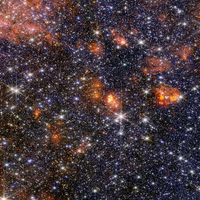 The James Webb Space Telescope captured the most massive star-forming cloud in the Milky Way's galactic central region.