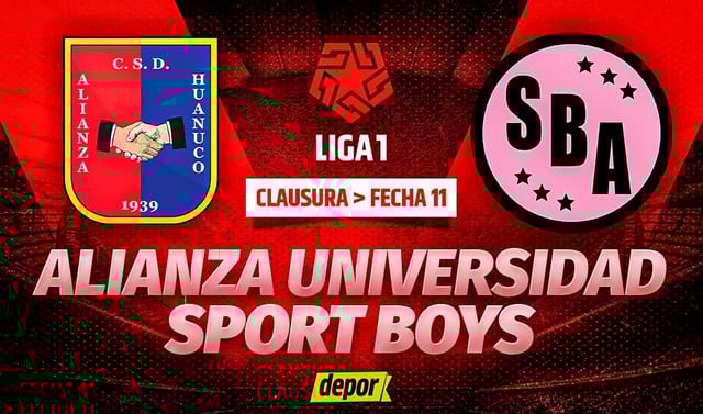 Alianza Universidad vs.Sport Boys se enfrentan por el Torneo Clausura 2025. (Diseño: Christian Marlow)
