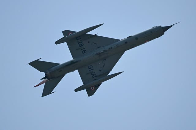 Derniers vols pour la flotte de MiG-21 de l'armée de l'air indienne, à Chandigarh, le 24 septembre 2025