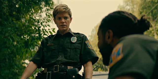 Mae Martin found it 'juicy' to explore 'hypermasculinity' of trans Wayward character Alex. (Netflix)