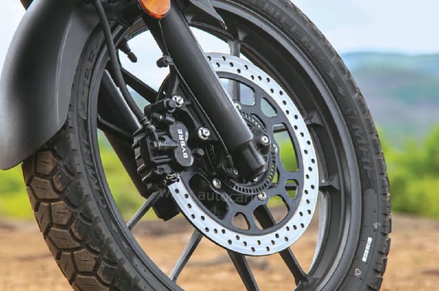 Braking is adequate but could benefit from better initial bite. 