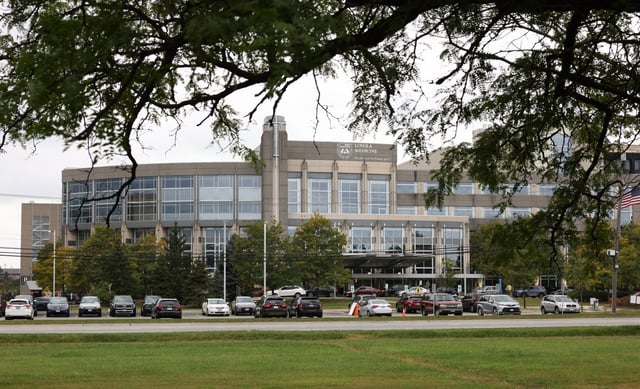 A former official with Loyola University Medical Center in Maywood, shown here on Sept. 23, 2025, has filed a lawsuit alleging the hospital knowingly performed organ transplants on unsuitable patients to boost Medicare billing. (John J. Kim/Chicago Tribune)