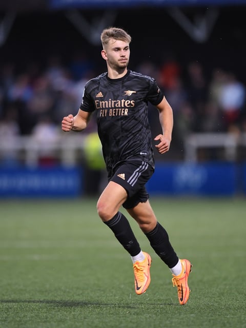 Vigar playing for the Arsenal under-21 team on July 26, 2022.