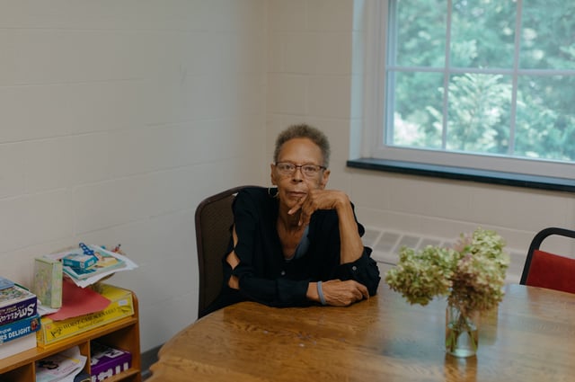 Ursula Crawford is still without a home a year after Hurricane Helene. (Jesse Barber for The Assembly)
