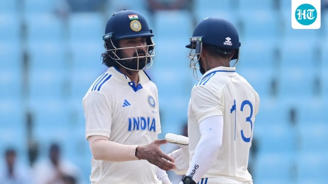 KL Rahul scored an unbeaten 176 off 216 balls, including 16 fours and four sixes