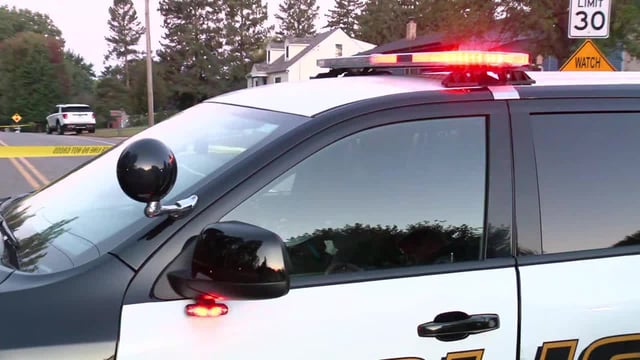 Maplewood police at the scene of a deadly incident near McKnight Road and Maryland Avenue on Sept. 26, 2025. (KSTP-TV)