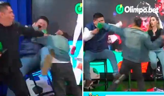 Silvio Valencia y 'Chevaristo' se van a los golpes en vivo tras discusión por eliminación de Alianza Lima en Copa Sudamericana