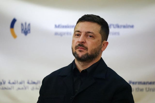 Le président ukrainien.