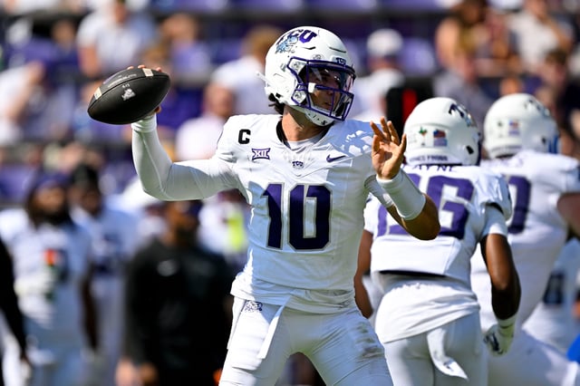 Will Josh Hoover and the TCU Horned Frogs beat Arizona State today? Big 12 football picks, predictions, odds, win probabilities weigh in on the outcome of the college football Week 5 game on Sept. 26, 2025.