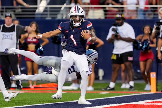 Will Noah Fifita and Arizona beat Iowa State on Saturday? Check out Big 12 football win probabilities, predictions, picks for every college football Week 5 game in the conference this week.