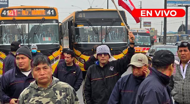 Movilización de transportistas HOY en la Panamericana Norte: sigue la marcha rumbo al Congreso