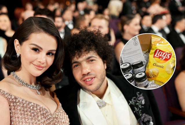 Selena Gomez recibió con humor el regalo vegano que Benny Blanco disfrutará antes de su boda. | Crédito: AFP / PETA