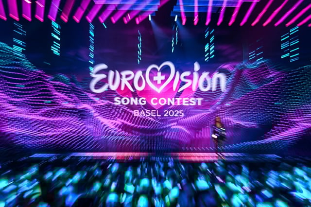 Le concours Eurovision de la Chanson 2025, le 14 mai 2025 à Bâle, en Suisse