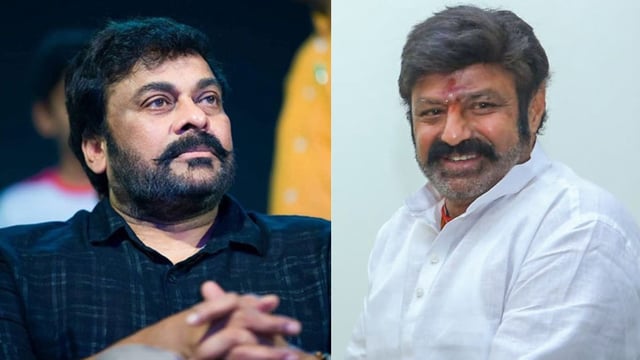Chiranjeevi and Nandamuri Balakrishna | Instagram/ANI