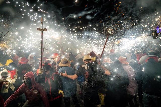Correfoc de las fiestas de la Mercè 2024