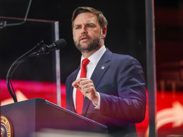 GLENDALE, ARIZONA - SEPTEMBER 21: U.S. Vice President JD Vance speaks during the memorial service for political activist Charlie Kirk at State Farm Stadium on September 21, 2025 in Glendale, Arizona. Kirk, the CEO and co-founder of Turning Point USA, was shot and killed on September 10th while speaking at an event during his "American Comeback Tour" at Utah Valley University. (Photo by Win McNamee/Getty Images)