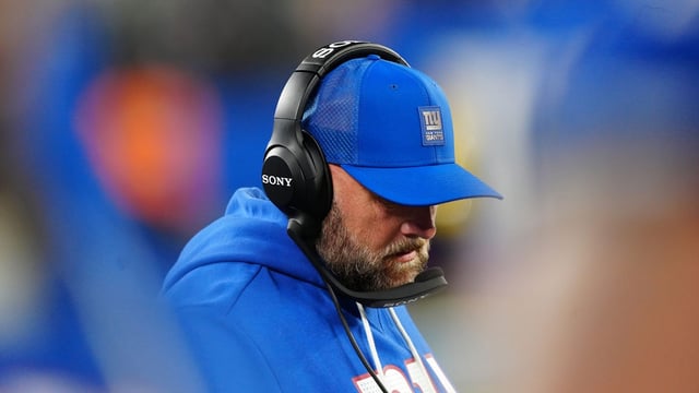 New York Giants Head Coach, Brian Daboll is shown during the fourth quarter, Sunday, September 21, 2025.