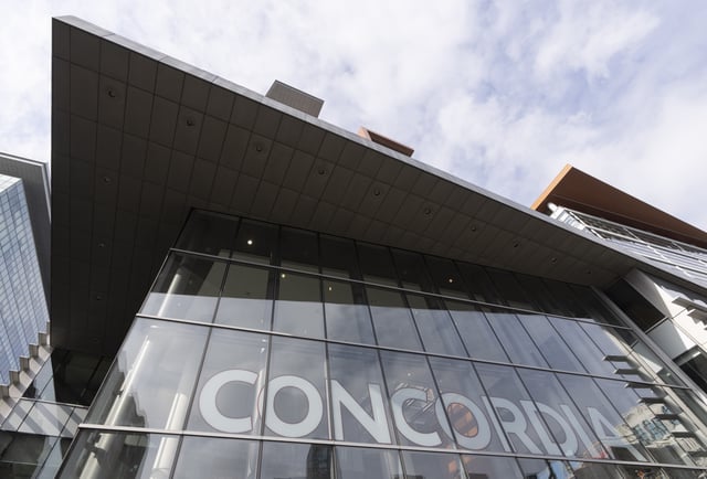 Concordia University is seen in Montreal, Friday, Feb. 23, 2024. McGill and Concordia Universities are suing the Quebec government over its decision to hike tuition for out-of-province students by 30 per cent.