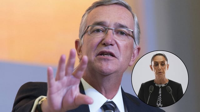 Sheinbaum aclara: "negociación de la ley, nunca" tras propuesta de Salinas Pliego. Foto: El Universal, AP y Polemon