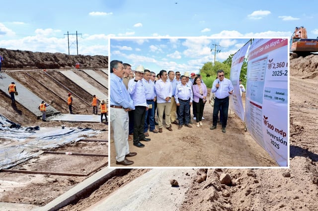 Durazo subrayó que la prioridad del Plan Hídrico es asegurar agua para la gente, además de impulsar la producción agrícola. FOTO: ESPECIAL