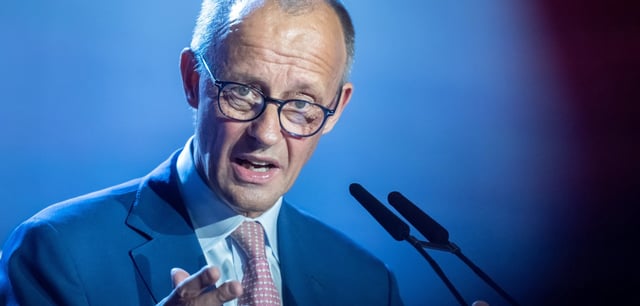 Friedrich Merz spricht beim „Schwarz Ecosystem Summit“