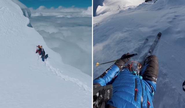 Deportista polaco desciende el Monte Everest esquiando y sin ayuda de oxigeno