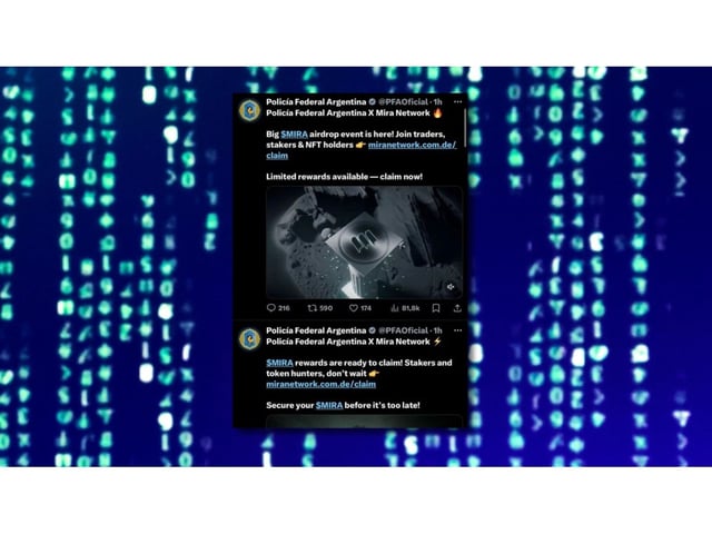Las publicaciones del hackeo a la Policía Federal.