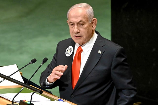 Benyamin Netanyahou a cité les noms des otages encore aux mains du Hamas.
