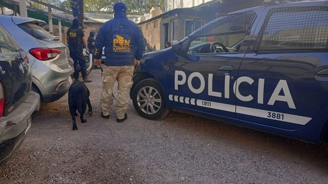 La playa de estacionamiento de San Rafael donde vendían droga.  Gentileza Ministerio de Seguridad. 