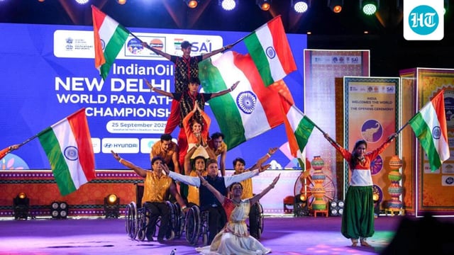 A cultural programme during the opening ceremony of the World Para Athletics Championships. (ANI)