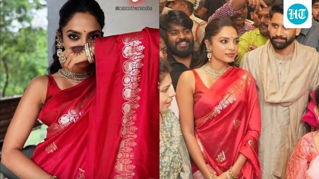 Naga Chaitanya and Sobhita Dhulipala stun at event in Hyderabad.