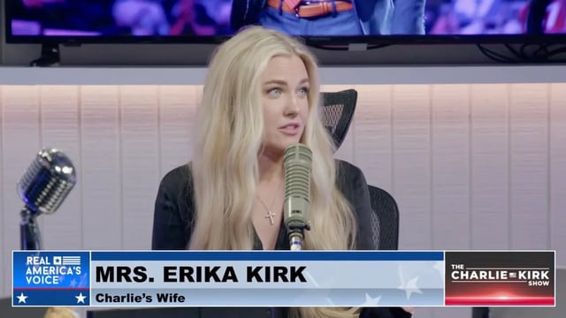Erika Kirk on "The Charlie Kirk Show" (YouTube)