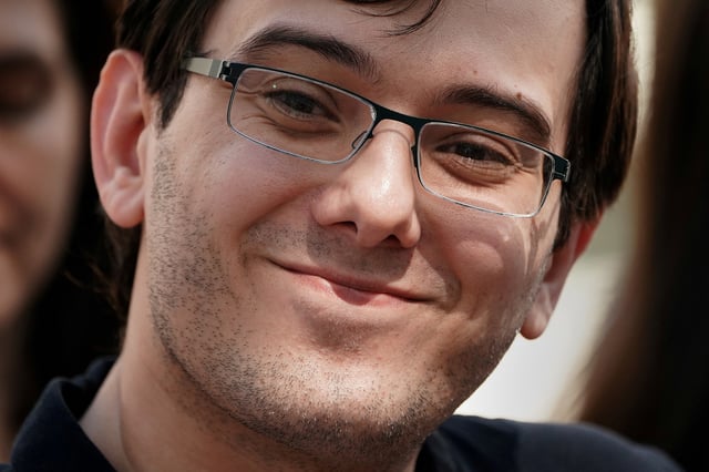 Former drug company executive Martin Shkreli exits U.S. District Court after being convicted of securities fraud in the Brooklyn borough of New York City, U.S., August 4, 2017. REUTERS/Carlo Allegri/File Photo