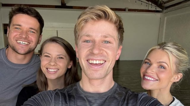 Chandler Powell, Bindi Irwin, Robert Irwin, and Witney Carson via Instagram, September 25, 2025.
