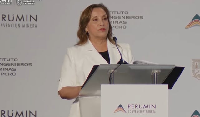 Dina Boluarte clausura Perumin: "No queremos más conflictos sociales ni desorden porque tampoco lo vamos a permitir"