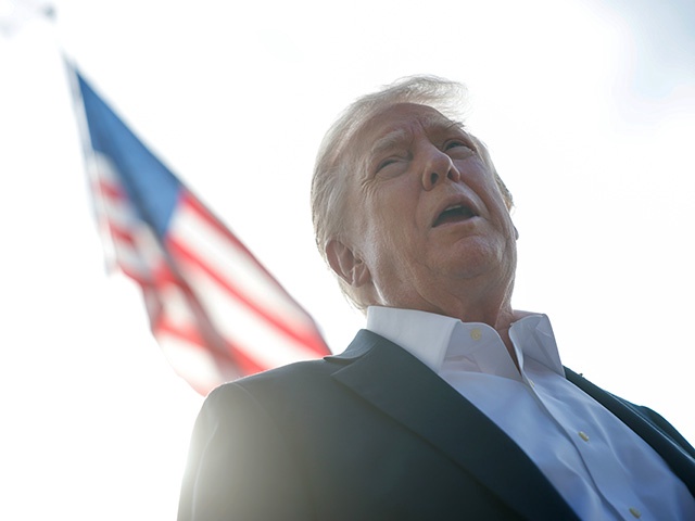 U.S. President Donald Trump speaks to members of the media as he departs the White House on September 26, 2025 in Washington, DC. Under pressure from Trump, the DOJ indicted former FBI Director James Comey on counts of making false statements and obstruction of a congressional proceeding related to the September 2020 Russia investigation. (Photo by Kevin Dietsch/Getty Images)
