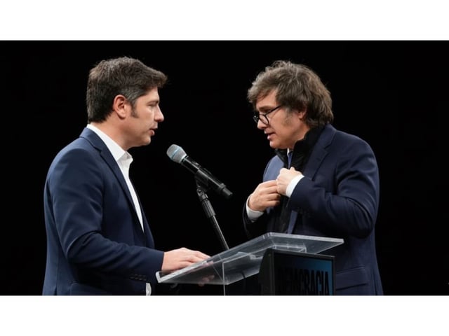 Javier Milei conserva 37% de imagen positiva, frente al 32% de Axel Kicillof, que se consolida como principal referente opositor