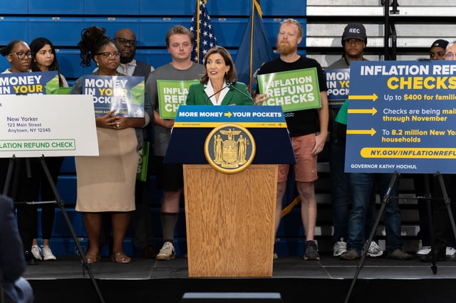 New Yorkers Begin Receiving First-Ever Inflation Refund Checks