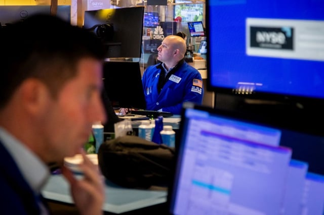Al toque de campana, el Dow Jones de Industriales subió 0,65%, el S&P avanzó 0,59% y el Nasdaq progresó 0,44%. Photographer: Michael Nagle/Bloomberg