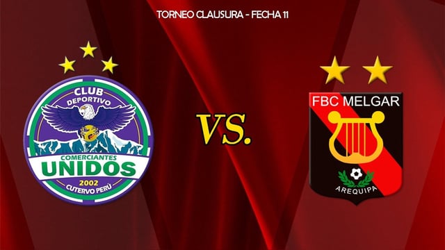 Guía TV, Comerciantes Unidos vs Melgar por Liga1.